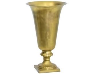 88. Brass Goblet Vase
