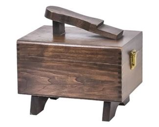 92. Shoe Polish Kid and Wood Box