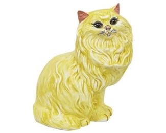 100. Hand Painted Ceramic Cat