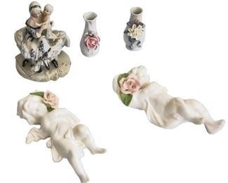 109. Five Porcelain Decor Pieces