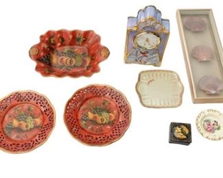 148. Porcelain Dishes. Clock, and More