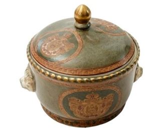 152. Painted Urn with Cat Masks