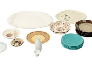 150. Plates and Sake Set