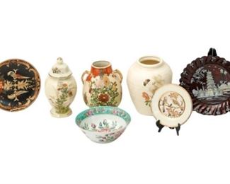 157. Hand Painted Porcelain and Ceramic Decor