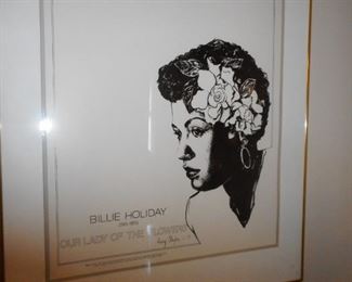 Billie Holiday Framed Poster Avery Clayton 1/79