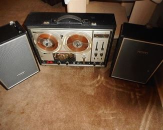 Sony Reel Reeel Recorder, Speakers, Microphones