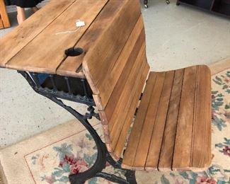 Antique school desk
