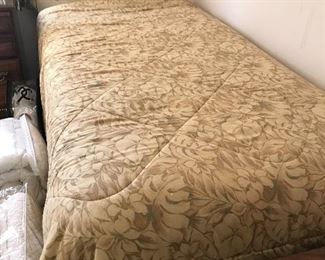 Pair of Twin Beds with Padded Headboard