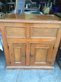 EARLY PINE PRIMITIVE ICE BOX $ 250.00 FIRM