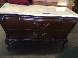FRENCH DRESSER, MARBLE TOP EX CONDITION 225.00