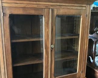 PRIMITIVE 1800'S WALNUT CUPBOARD $ 450.00