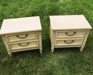 STANLEY ORIGINAL PAINTED NIGHT STANDS, WOULD BE GREAT FOR END TABLES TOO $ 200.00
