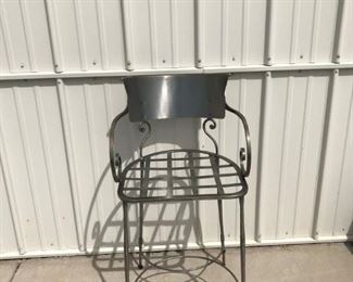 DESIGNER BAR STOOLS WITH BLACK AND WHITE CHECKED CUSHIONS SET 0F 5 $ 700.00 FIRM ORIGINAL PRICE WAS 329.00 EACH BAR STOOL, REDUCED FOR THIS SALE ONLY 550.00 SET