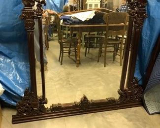 LARGE FANCY MIRROR $ 150.00 REDUCED 50% OFF