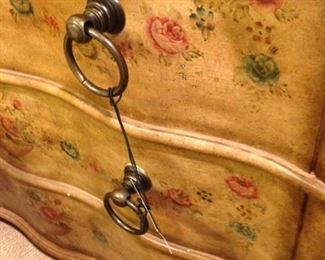 CLOSER LOOK, BRONZE DRAWERS PULLS, AND EUOPEAN OLD WORLD HAND PAINTING
