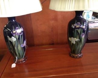 1920'S RARE IRIS LAMPS 300.00 SET