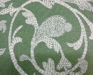 HAND EMBROIDERY, CLOSER LOOK, OF LEE JOVA FABRIC
