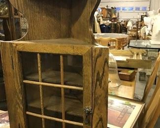 CORNER OAK CUPBOARD 75.00