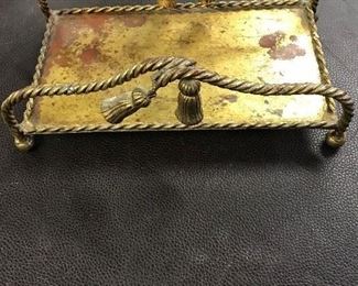 HAND TOWEL HOLDER, WOULD MAKE A GREAT TRAY ON A LADIES DRESSING TABLE