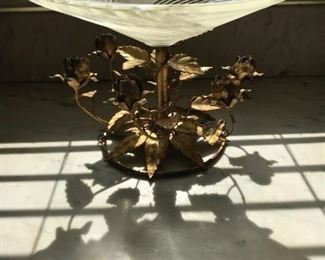 ITALIAN IRON ROSE BASE WITH SWIRL BOWL