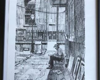 SIDEWALK ARTISTS, BY DAN DAVEY CIRCA 1966