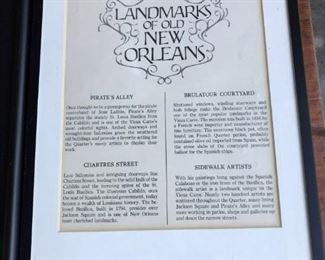 WRITE UP ON THE COLLECTION OF THE FAMOUS ARTIST OF NEW ORLEANS, DAN DAVEY, CIRCA 1966