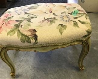 BARK CLOTH STOOL , WITH ORIGINAL PAINT $ 145.00