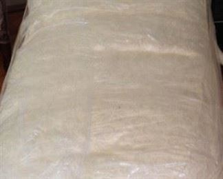 ANTIQUE FRENCH CHAISE LOUNGE WITH WHITE NEW UPHOLSTERY $ 650.00 SALE PRICE