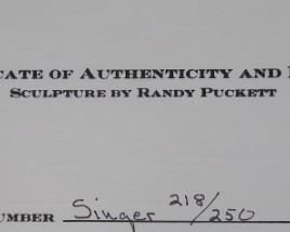 Certificate of Authenticity