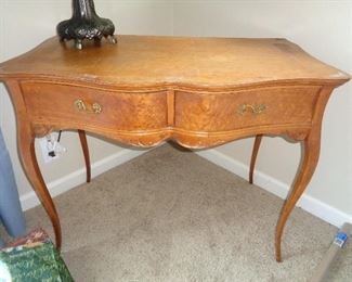 birds eye maple small ladies desk