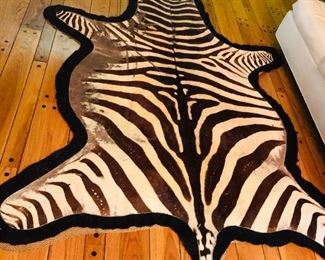 Authentic vintage Zebra Rug