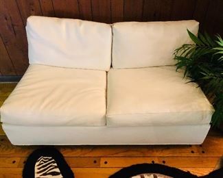 Heirloom Highlands NC leather loveseat