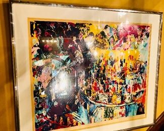 Toots Shor Bar litho, Leroy Neiman