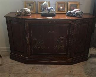 Jasper Furniture Asian inspired console cabinet 