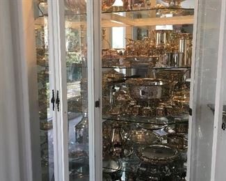 Large collection of silverplate 