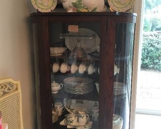 Tiger wood Curio china cabinet 