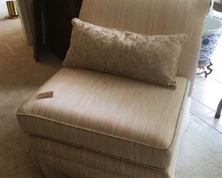 Armless Upholstered Chair 
