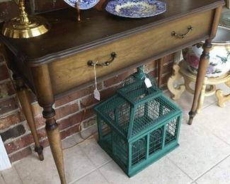 Foyer Table, Bird Cage 