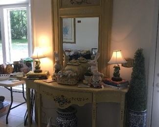 Southern living foyer table and mirror 