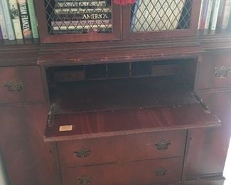 Inside Secretary desk 