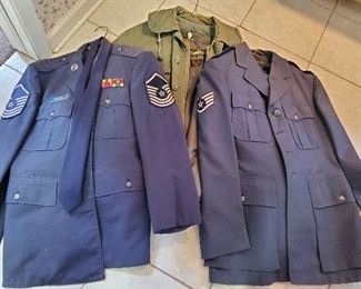 Vintage Air Force uniforms