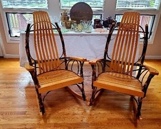 Amish elm rocking chairs