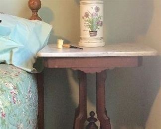 Eastlake marble top table