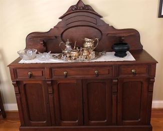 Beautiful Eastlake walnut buffet
