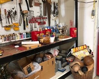 Black and Decker work station with lights and this one is full of hand tools!