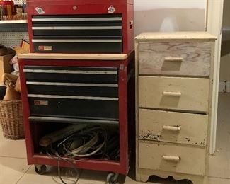 Craftsman tool chests, 4 drawer wood chest