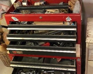 Craftsman tool chest, tools inside chest will be sold separately.