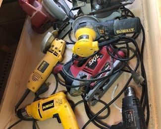 Hand tools: DeWalt, Craftsman Sawmill, Skil, Black & Decker...