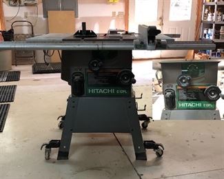 Hibachi C10FL table saw on stand
