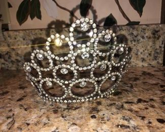 Vintage rhinestone crown